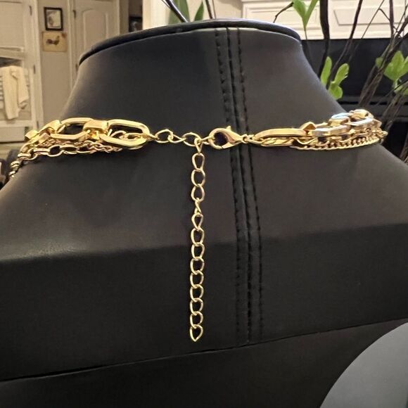 New Multilayer Chunky Link Chain Choker luxury designer snake pendant necklace - Picture 4 of 5